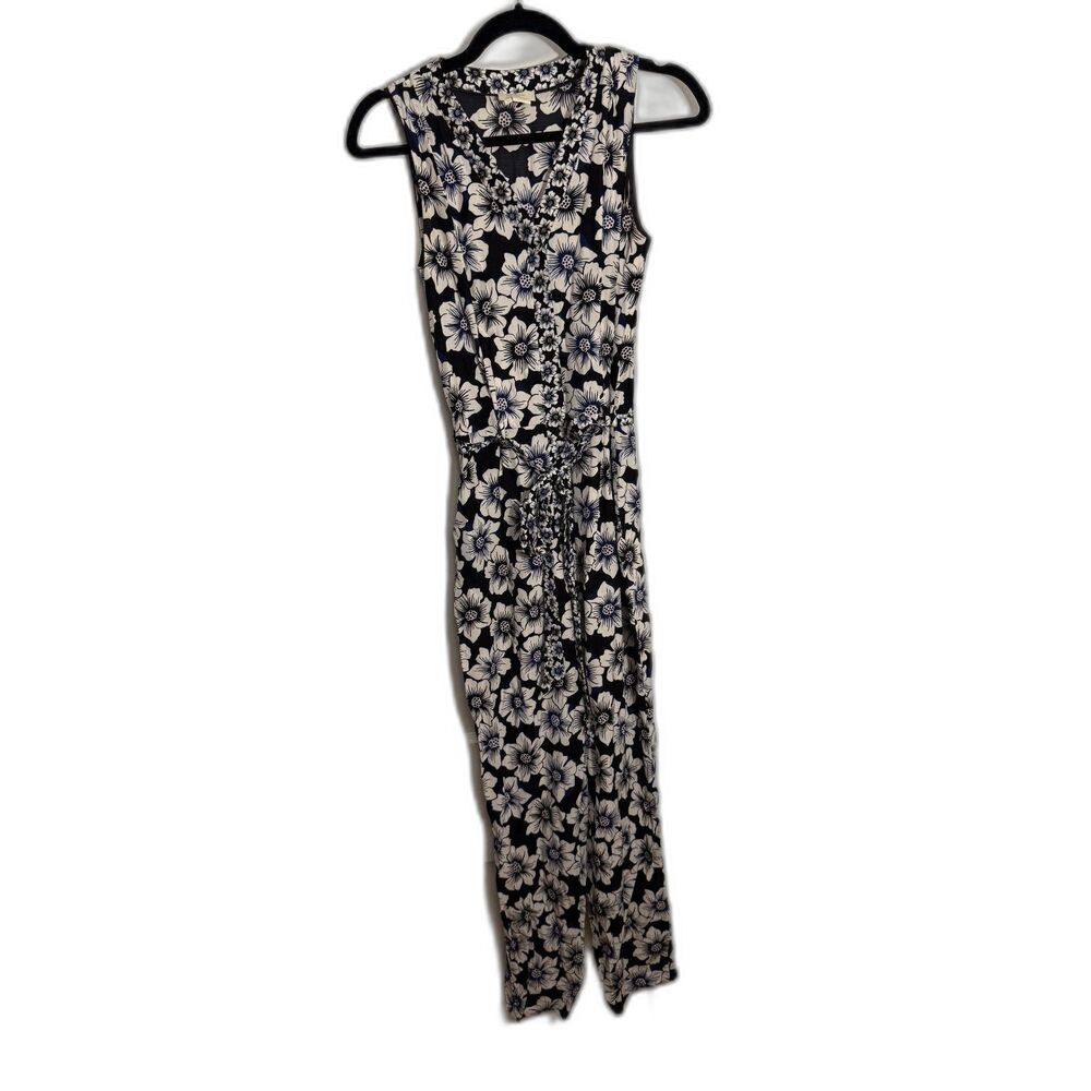 Kate Spade New York Black and White Floral Jumpsuit
